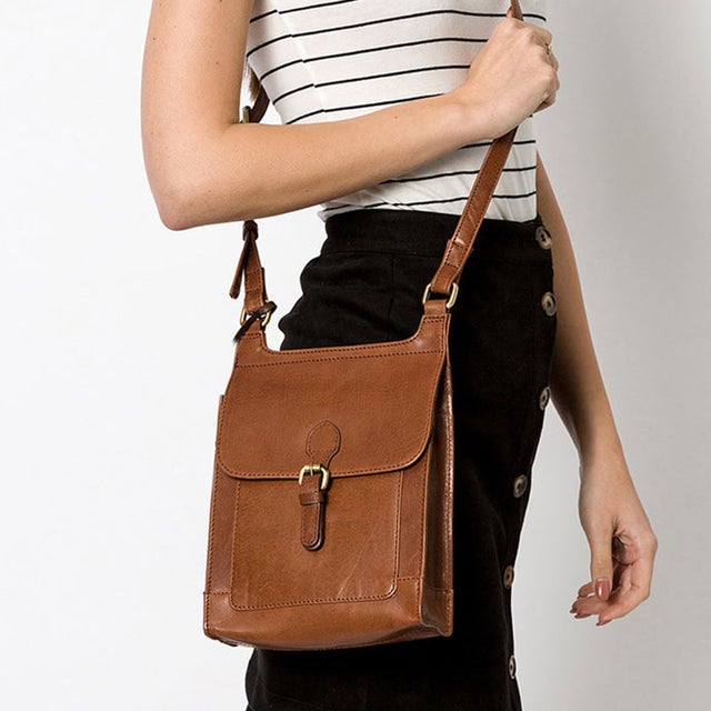 Leather Handbag Leather Purse Top Handle Bag Brown 