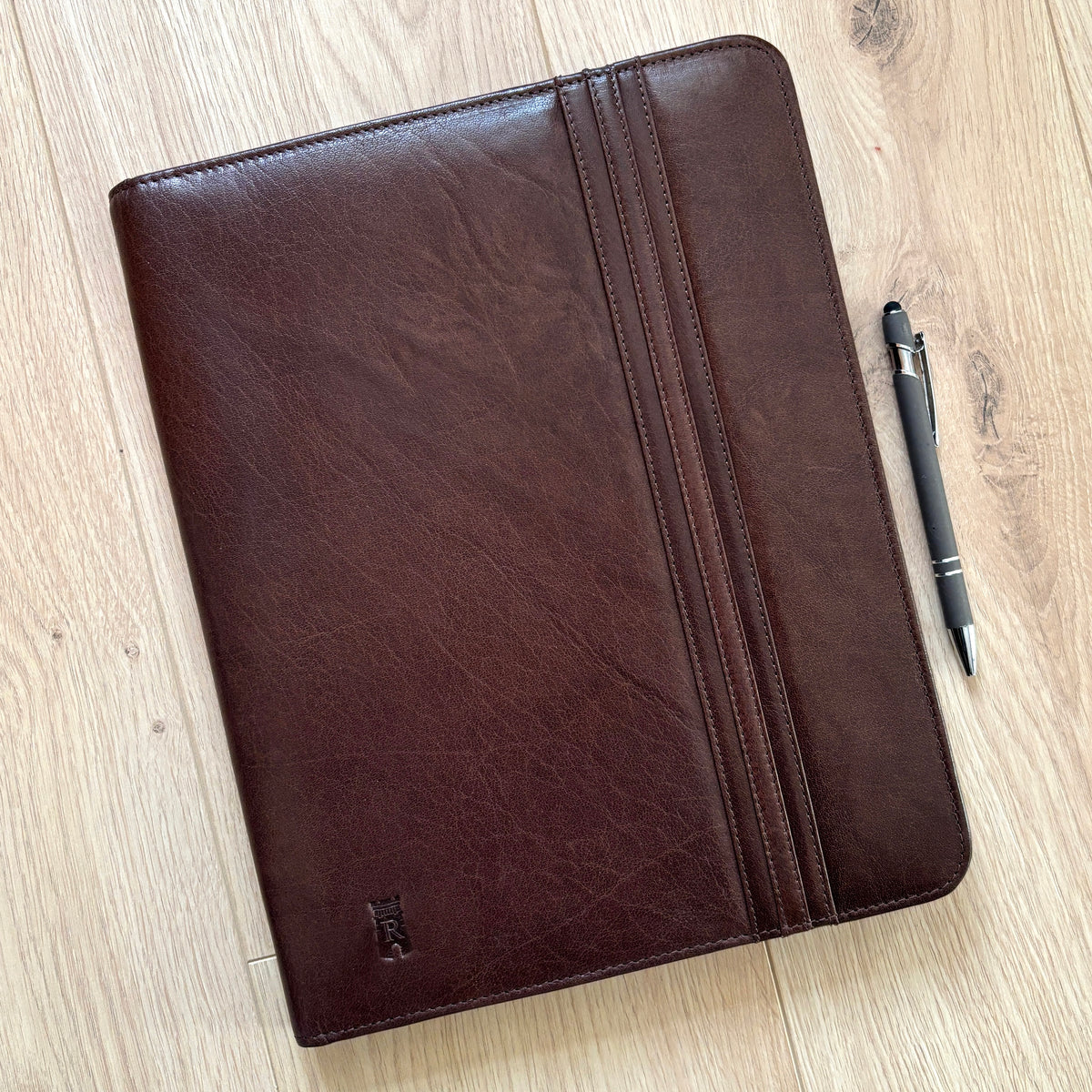 Rowallan Brown Leather Portfolio, A4 Document Holder, Business Case, Business File