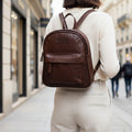 Rowallan Brown Leather Backpack