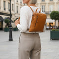 Rowallan Tan Leather Backpack