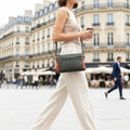 Rowallan Small Green Leather Cross Body, Shoulder Bag, Clutch Bag