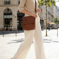 Rowallan Tan Leather Cross Body Bag, Shoulder Bag
