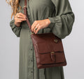 Chestnut Brown Leather Crossbody, Shoulder Bag