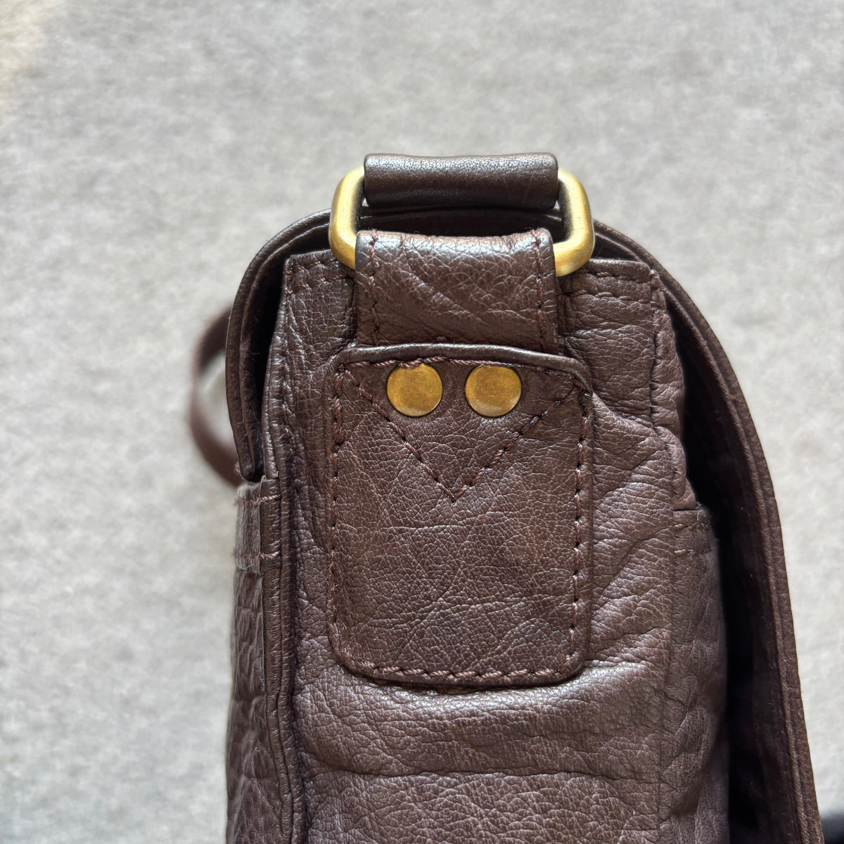 Brown Leather Messenger Bag