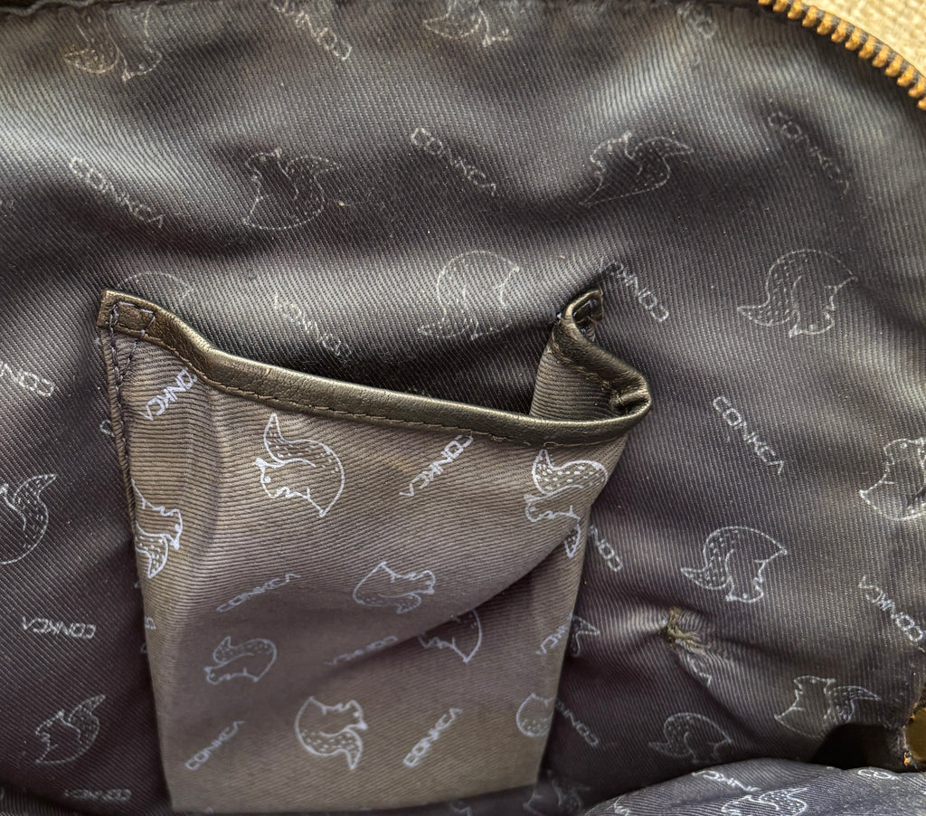 Black Leather Backpack