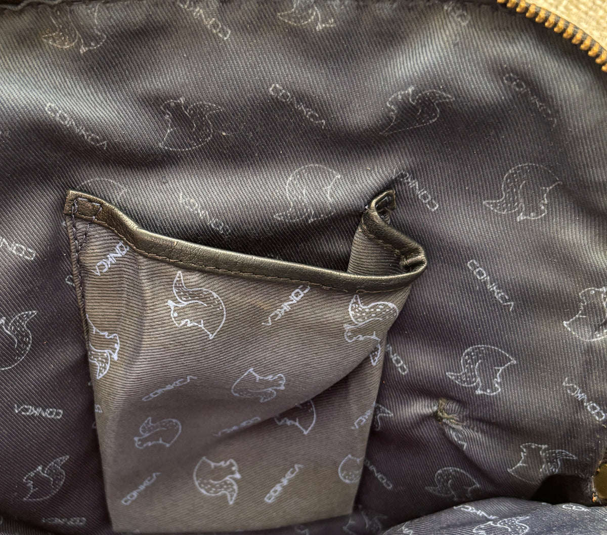 Black Leather Backpack
