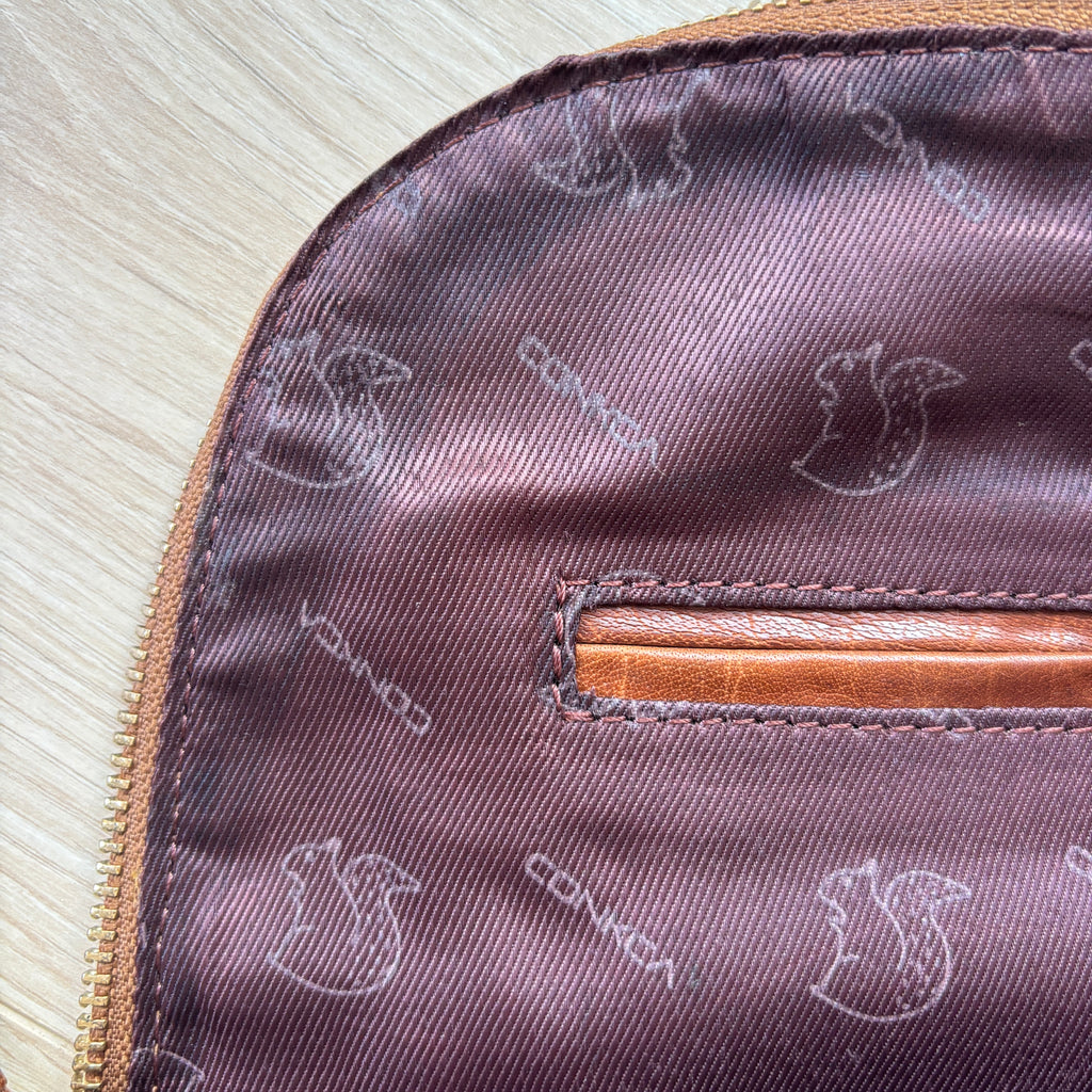 Tan Leather Backpack
