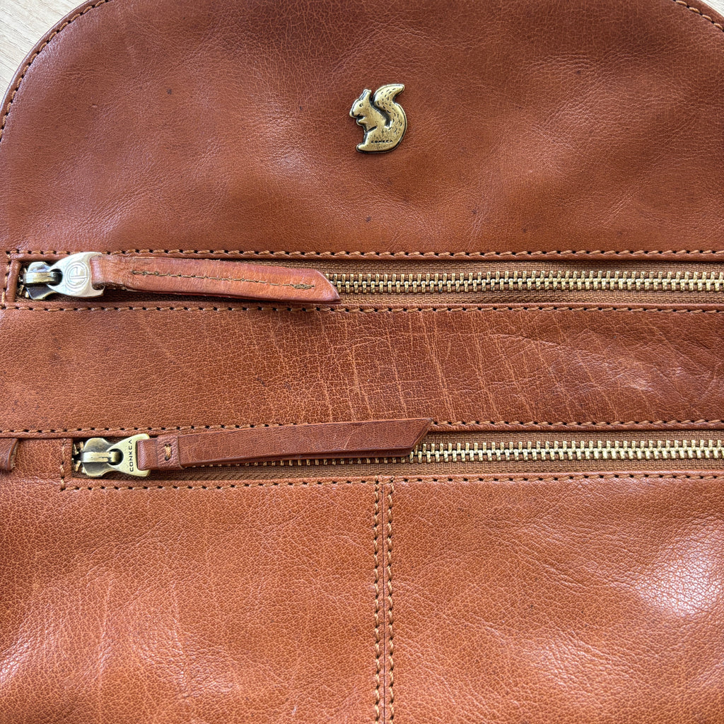 Tan Leather Backpack