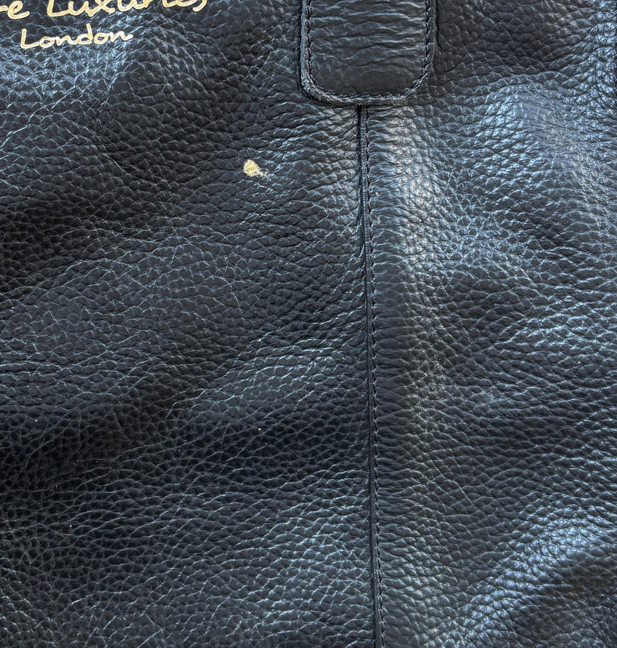 Large Black Leather Shoulder Bag