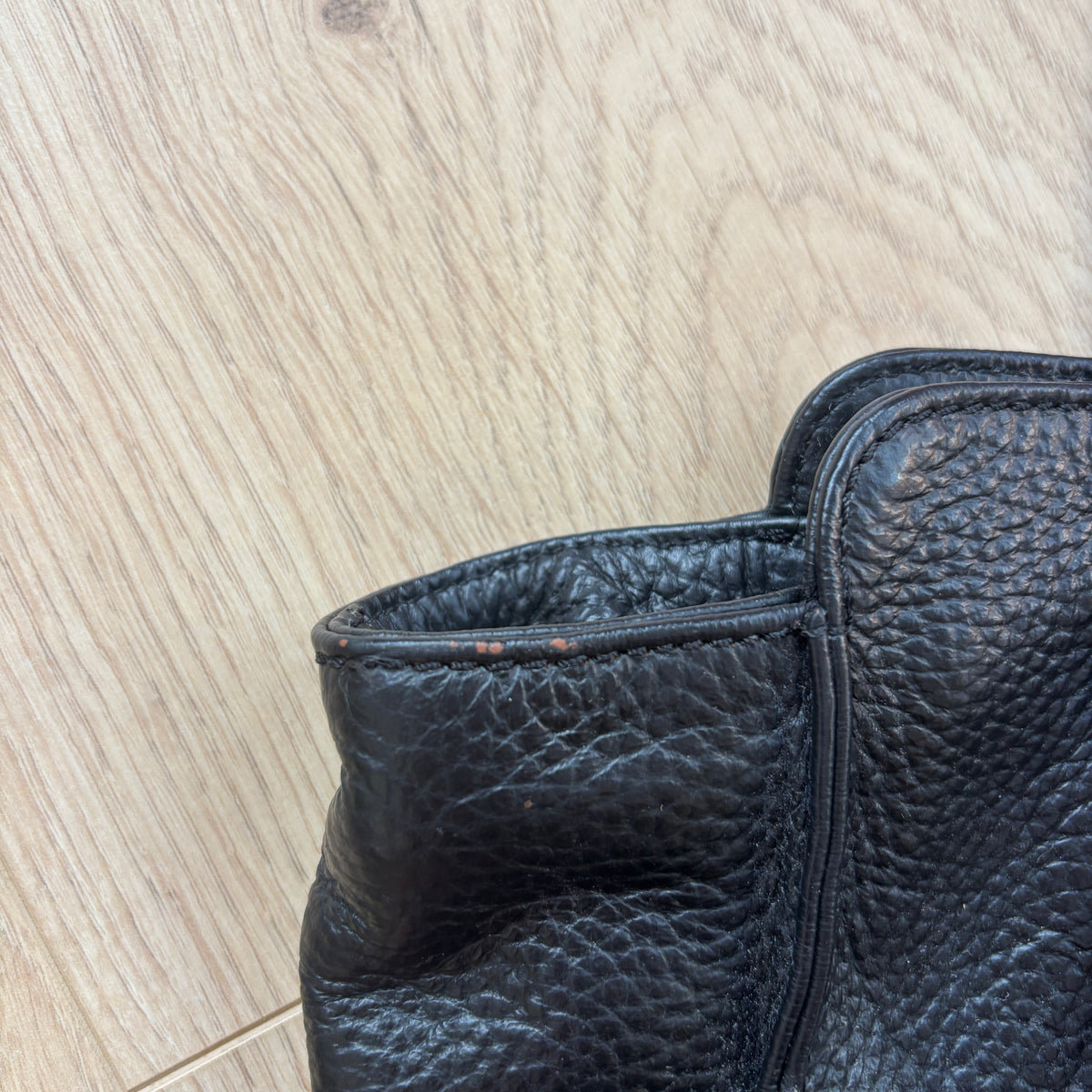 Large Black Leather Shoulder Bag