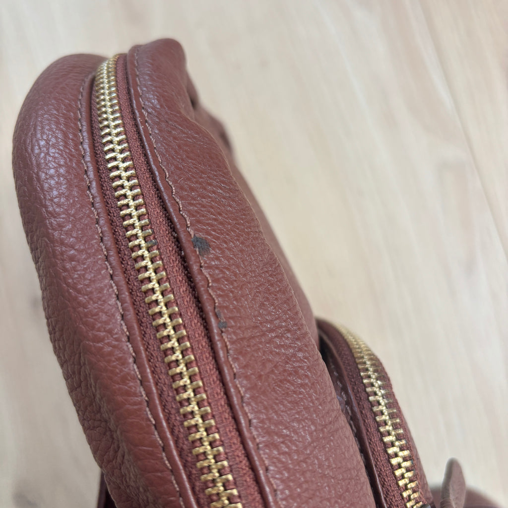Brown Leather Backpack