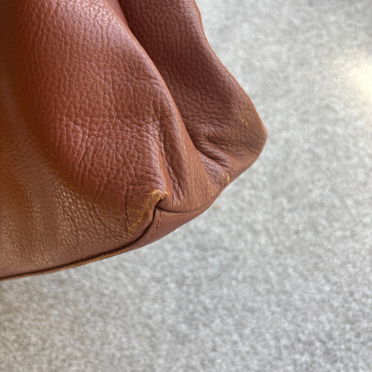 Brown Leather Shoulder Bag, Tote Bag