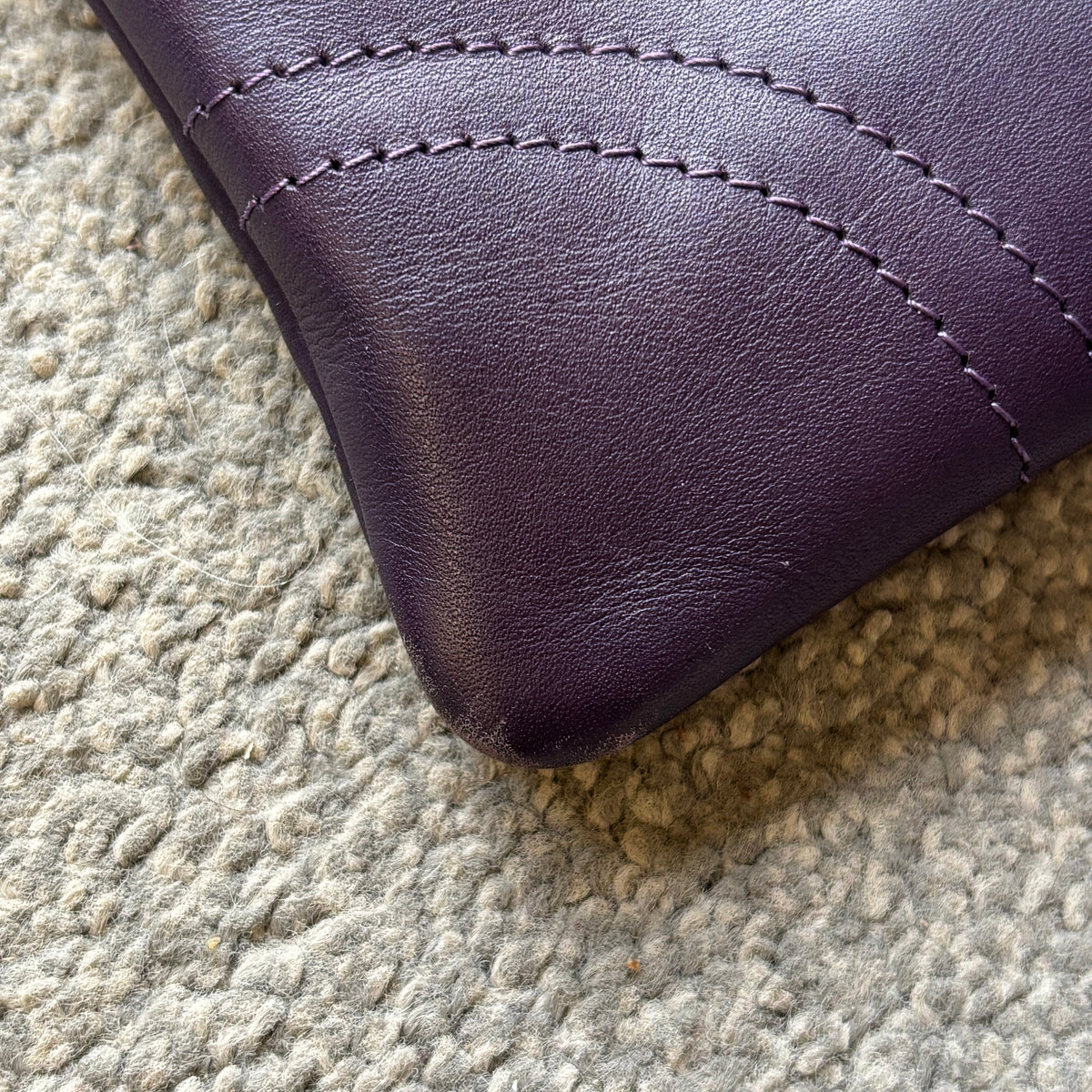 Holly Rose Purple Leather Cross Body Bag