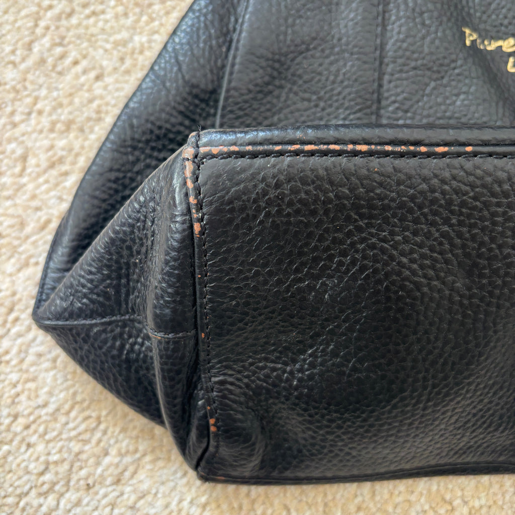 Black Leather Handbag, Shoulder Bag