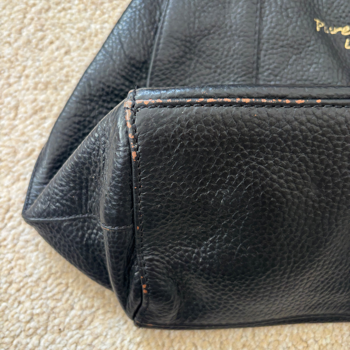 Black Leather Handbag, Shoulder Bag