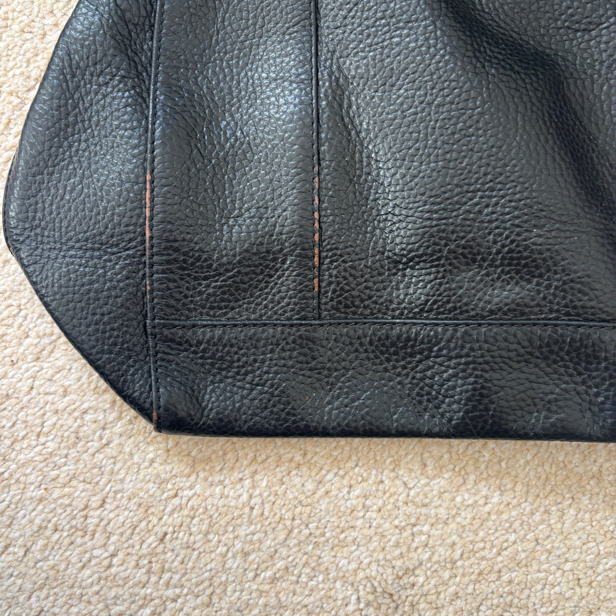Black Leather Handbag, Shoulder Bag