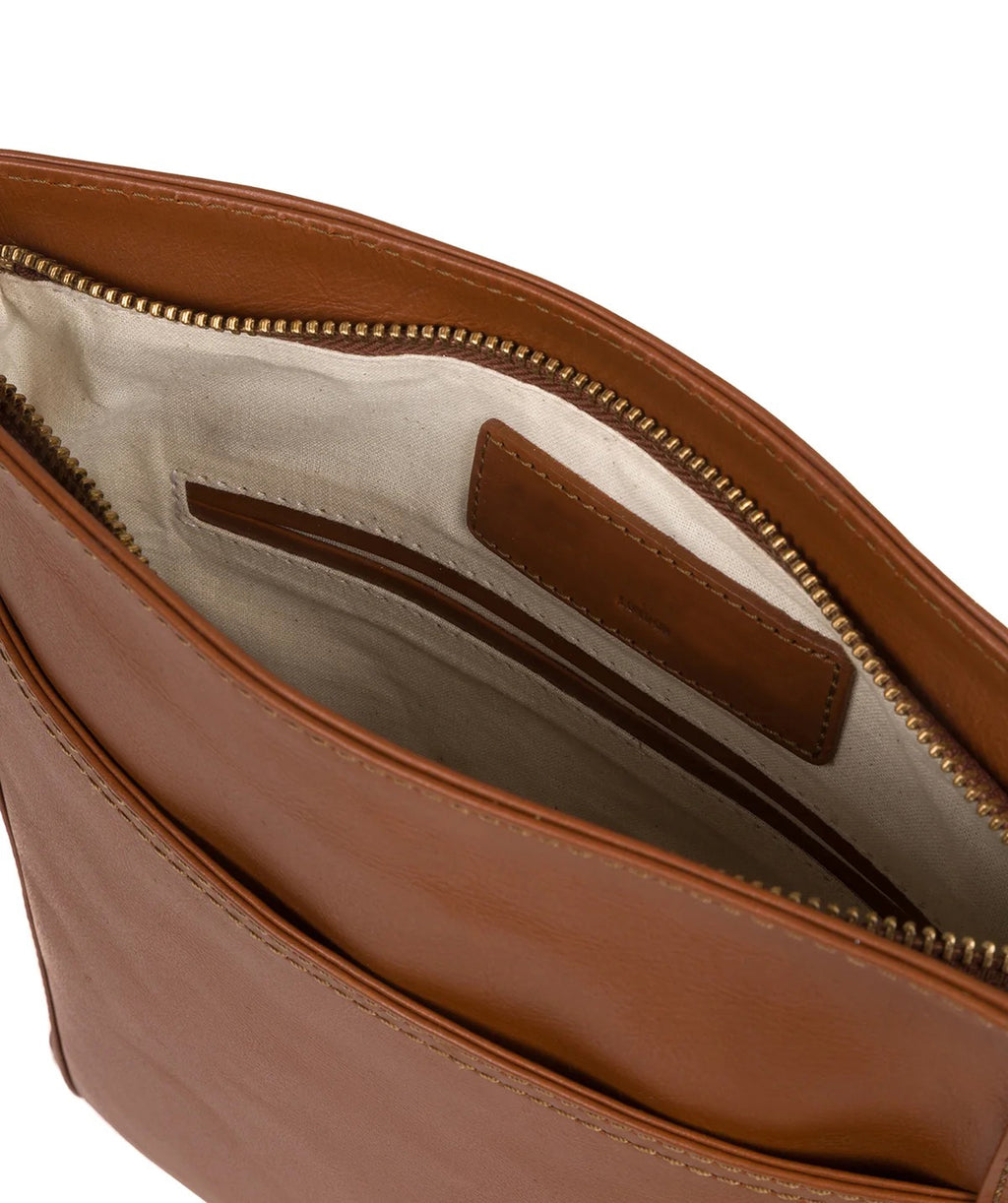 Tan Leather Crossbody Bag