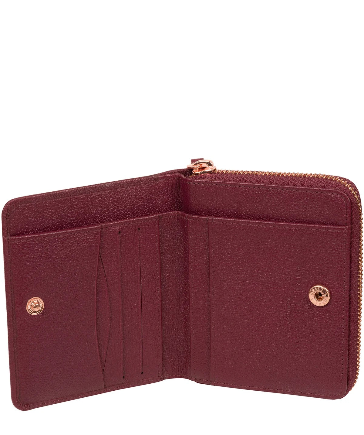 Medium Burgundy Leather Purse