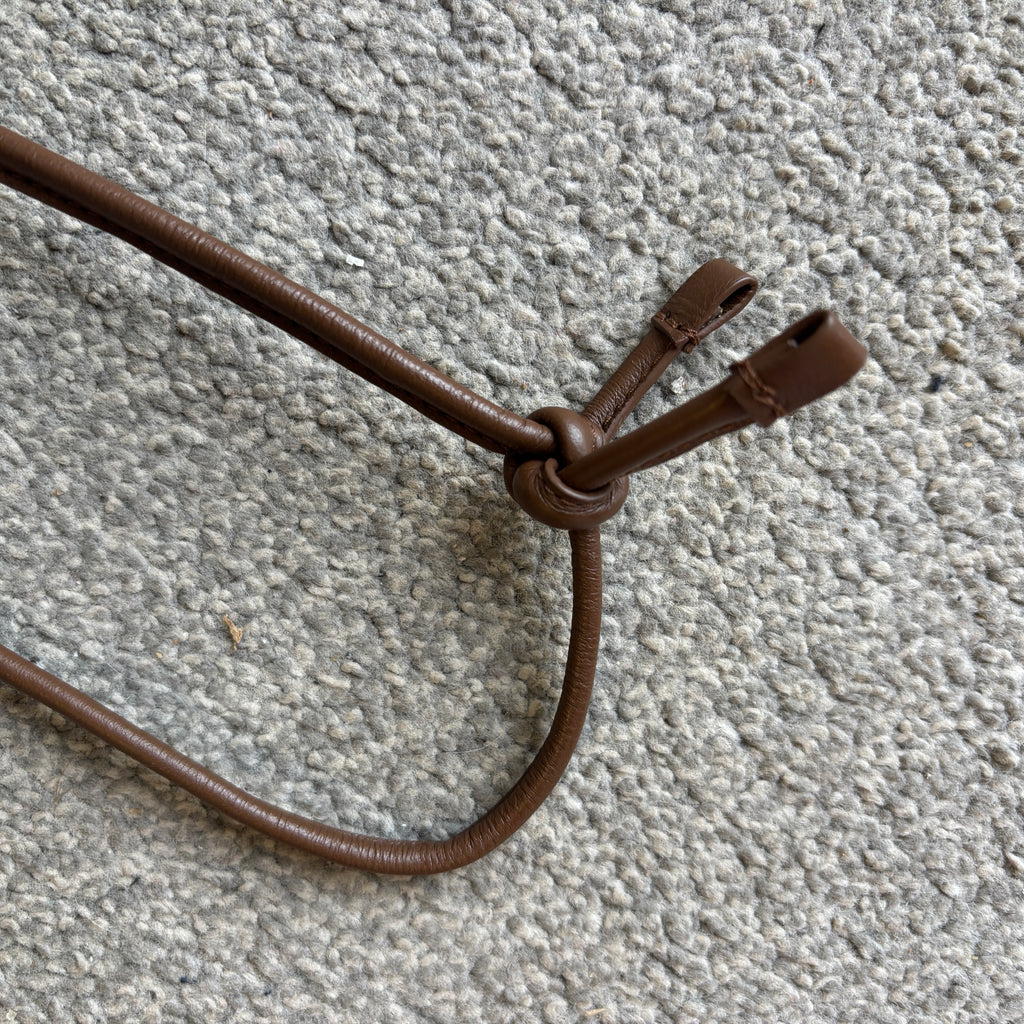 Brown Leather Travel Bag, Phone Bag, Neck Purse