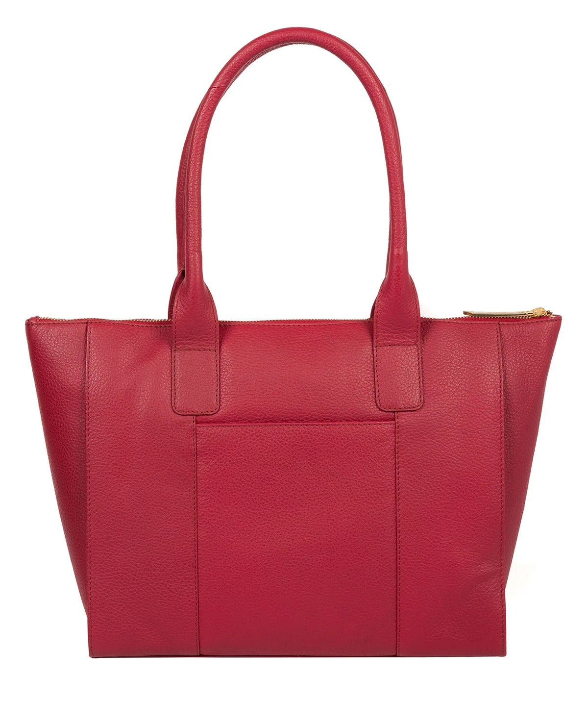 Large Red Leather Tote Bag