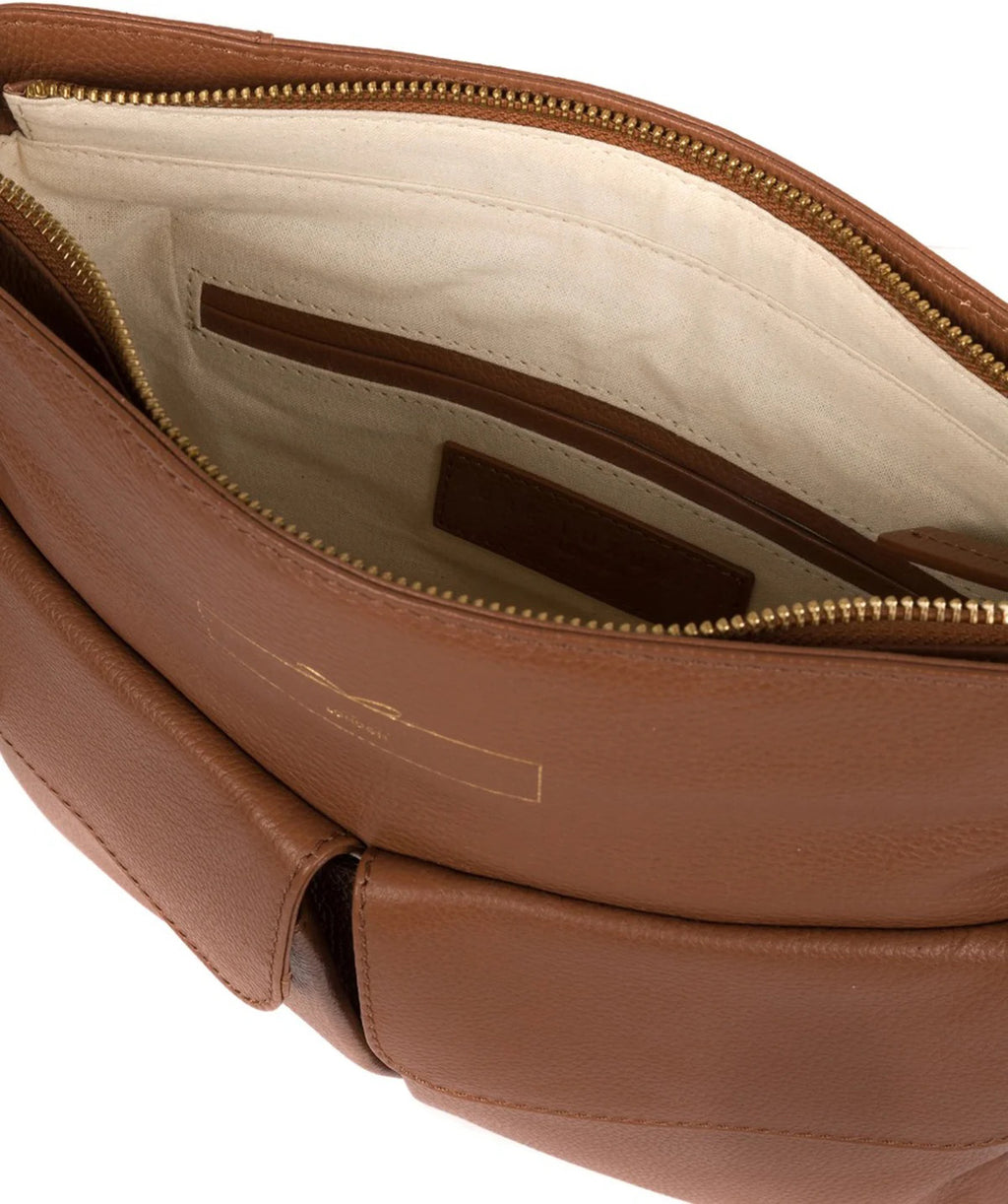 Large Tan Leather Crossbody & Shoulder Bag