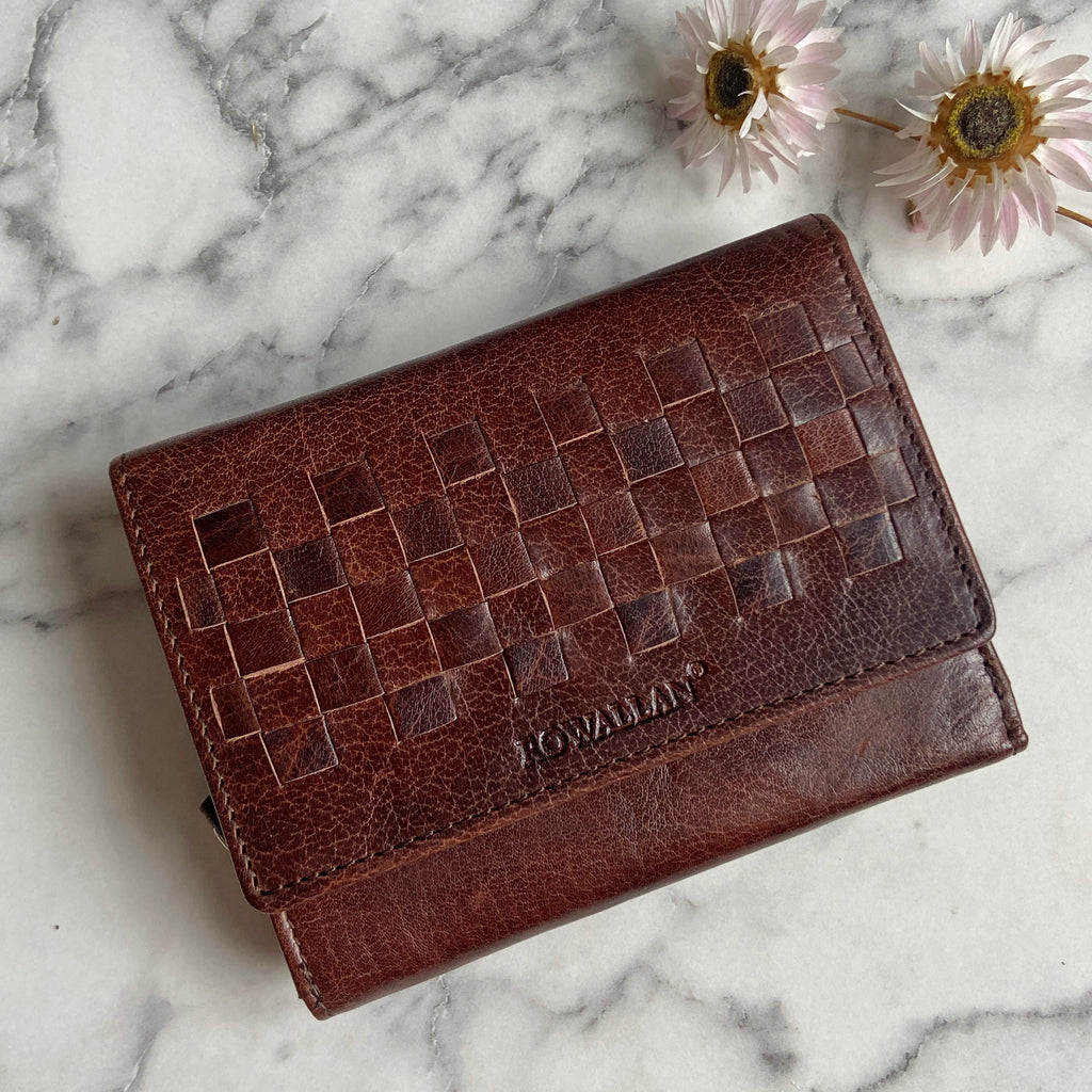 Rowallan Medium Brown Leather Purse - RFID Secure