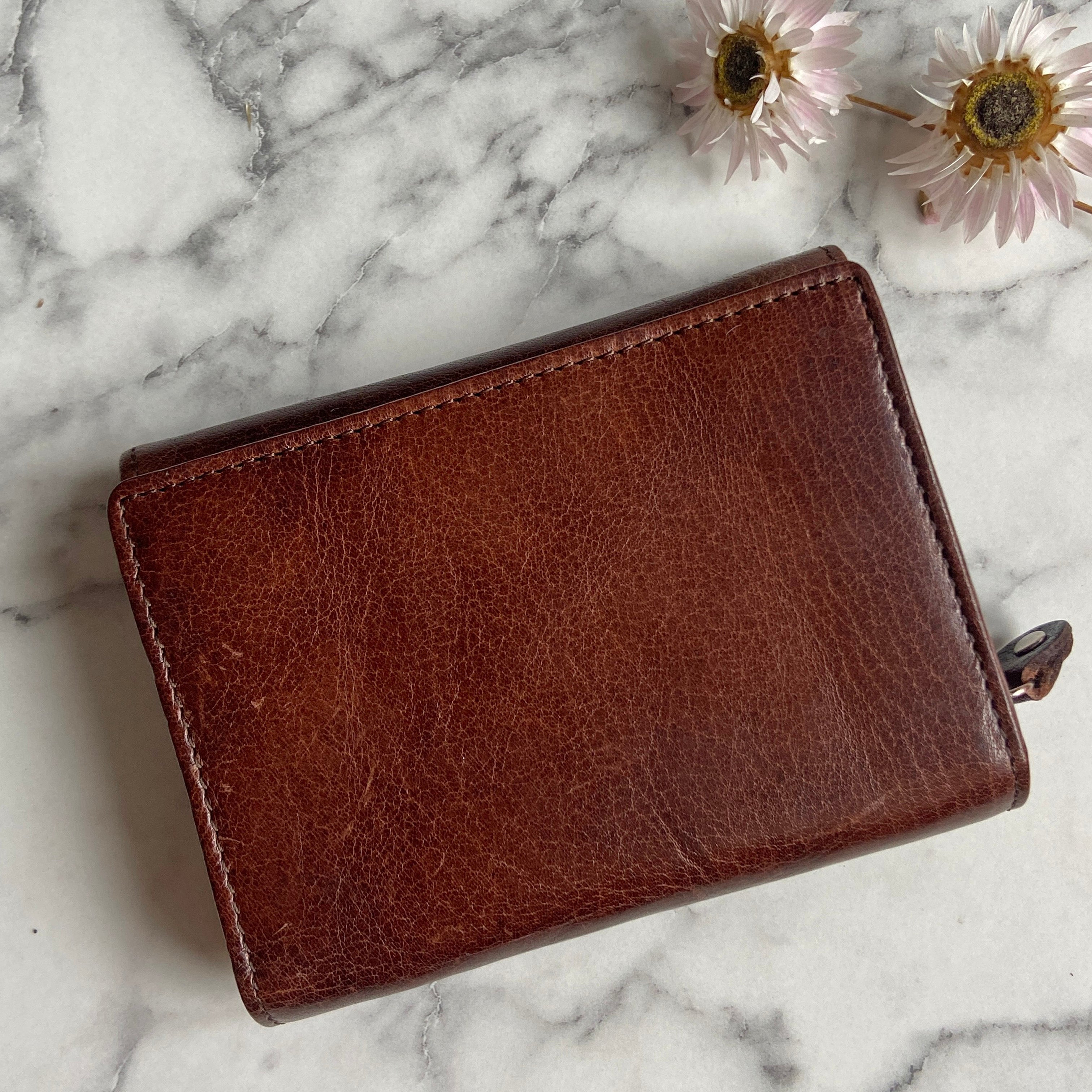 Rowallan Medium Brown Leather Purse - RFID Secure