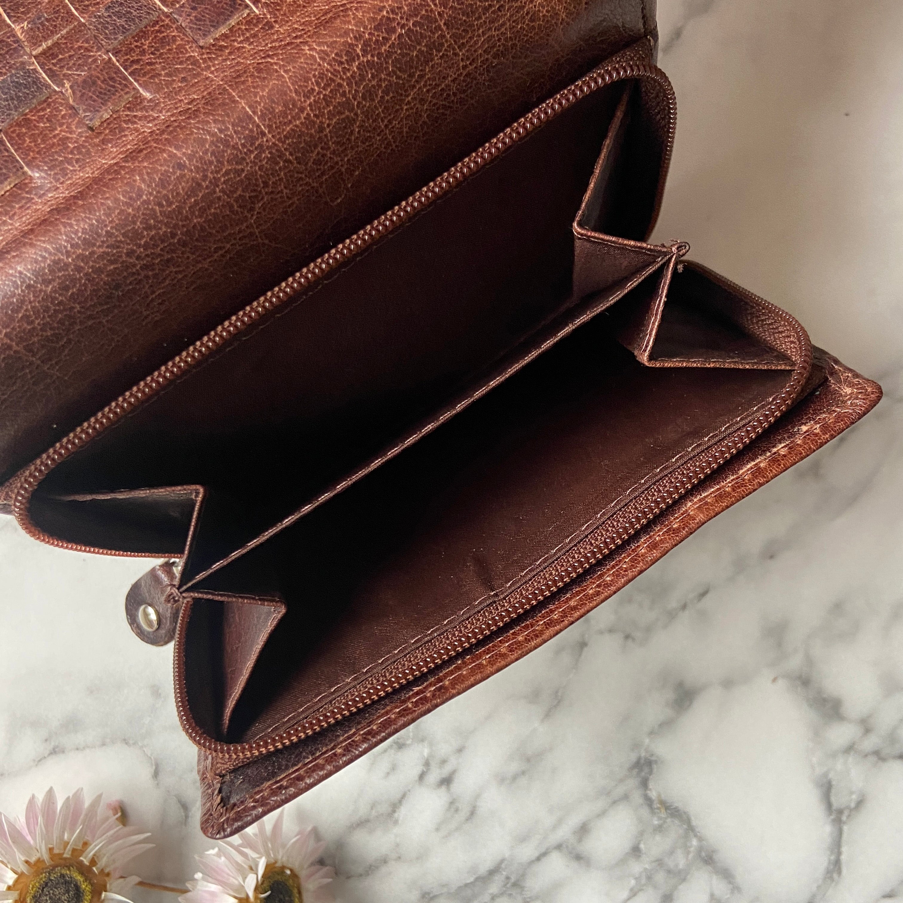 Rowallan Medium Brown Leather Purse - RFID Secure
