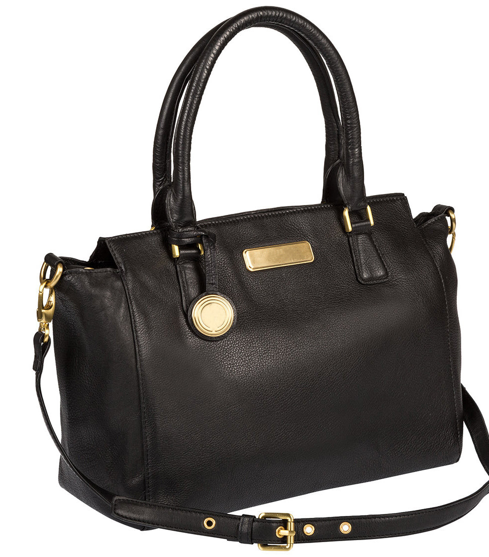 Large Brown Leather Handbag, Shoulder Bag, Tote Bag