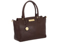 Large Brown Leather Handbag, Shoulder Bag, Tote Bag