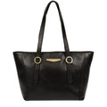 Large Black Leather Shoulder Bag, Leather Tote