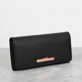 Large Black Leather Purse