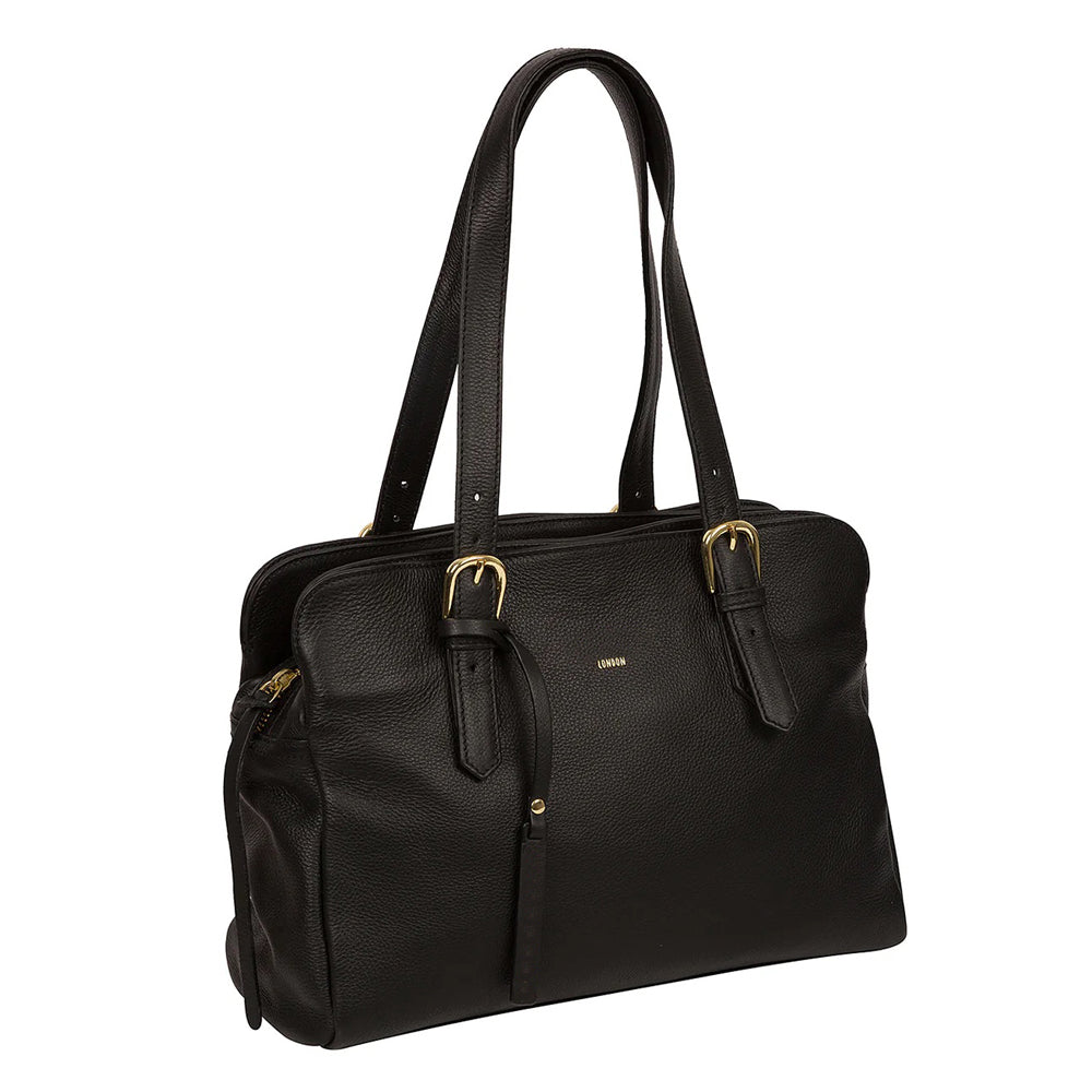 Black Leather Handbag, Shoulder Bag