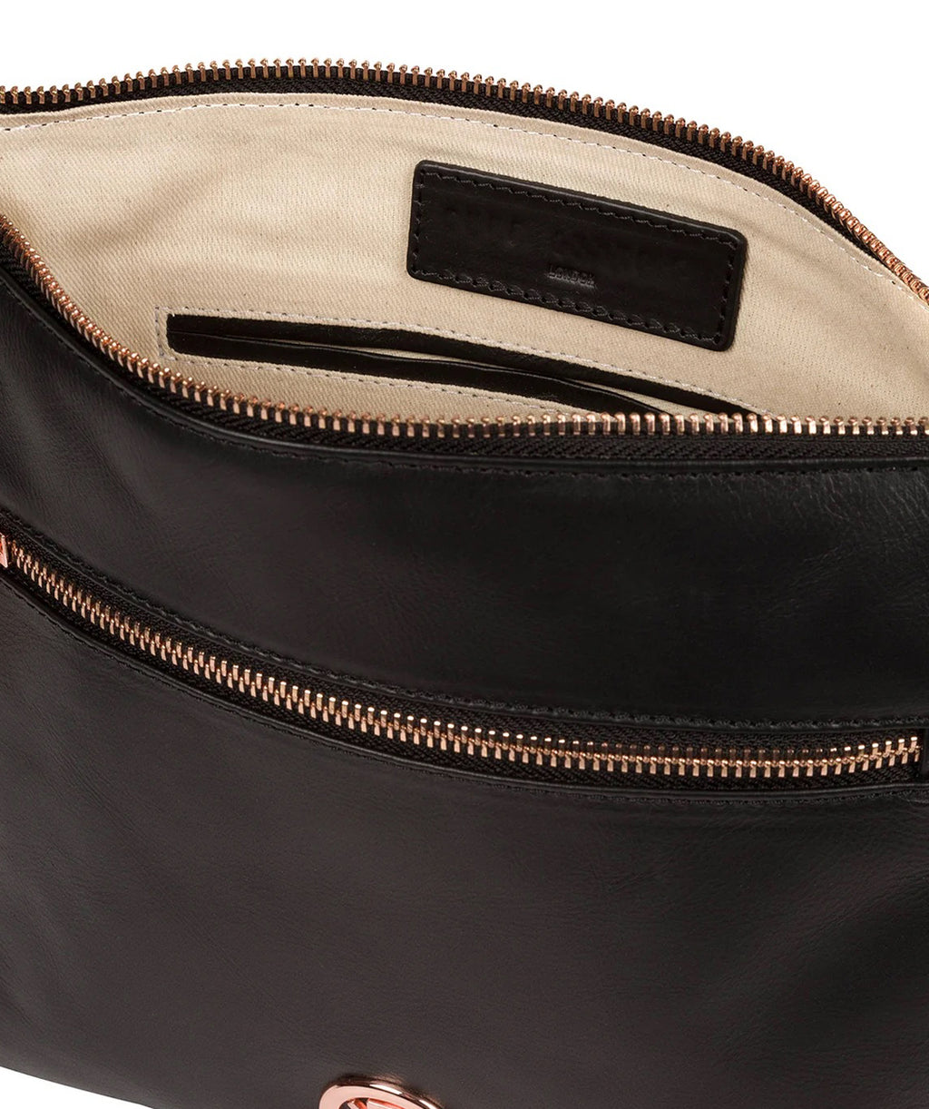 Navy Leather Crossbody Bag