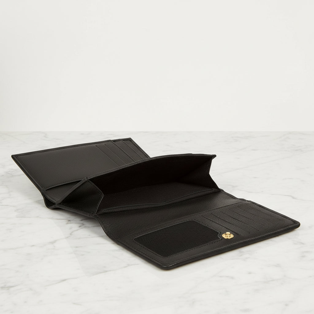 Black Leather Purse
