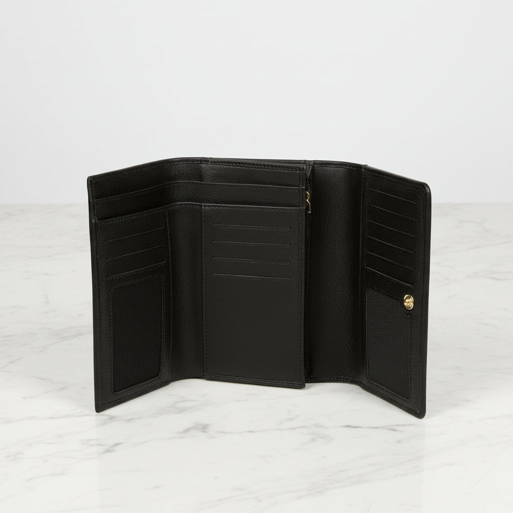 Black Leather Purse