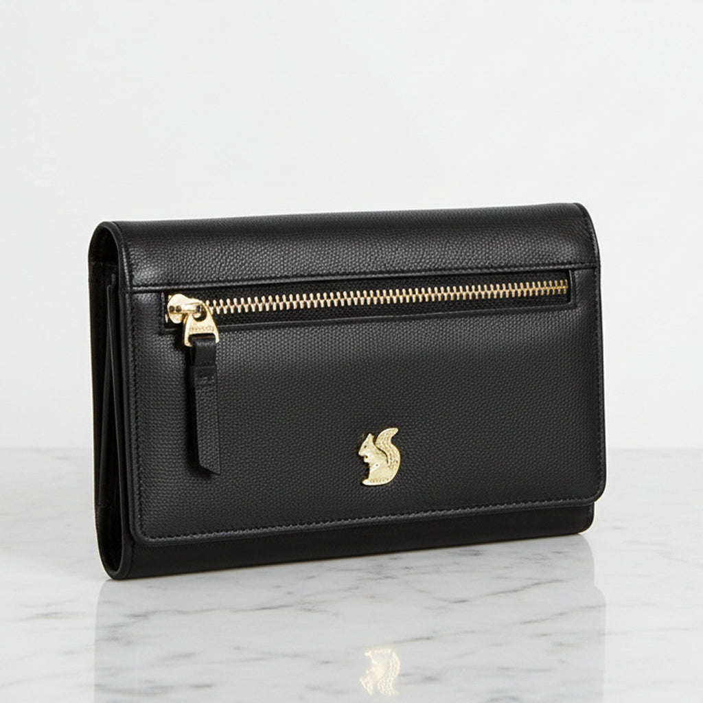 Black Leather Purse