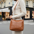 Tan Leather Shoulder & Crossbody Bag