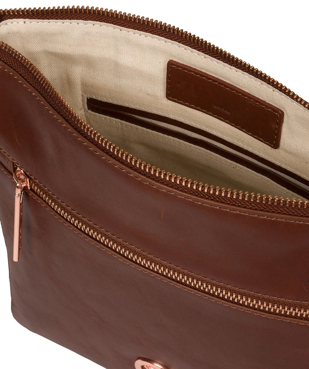 Brown Leather Crossbody Bag