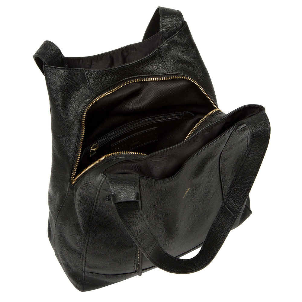Black Leather Handbag, Shoulder Bag