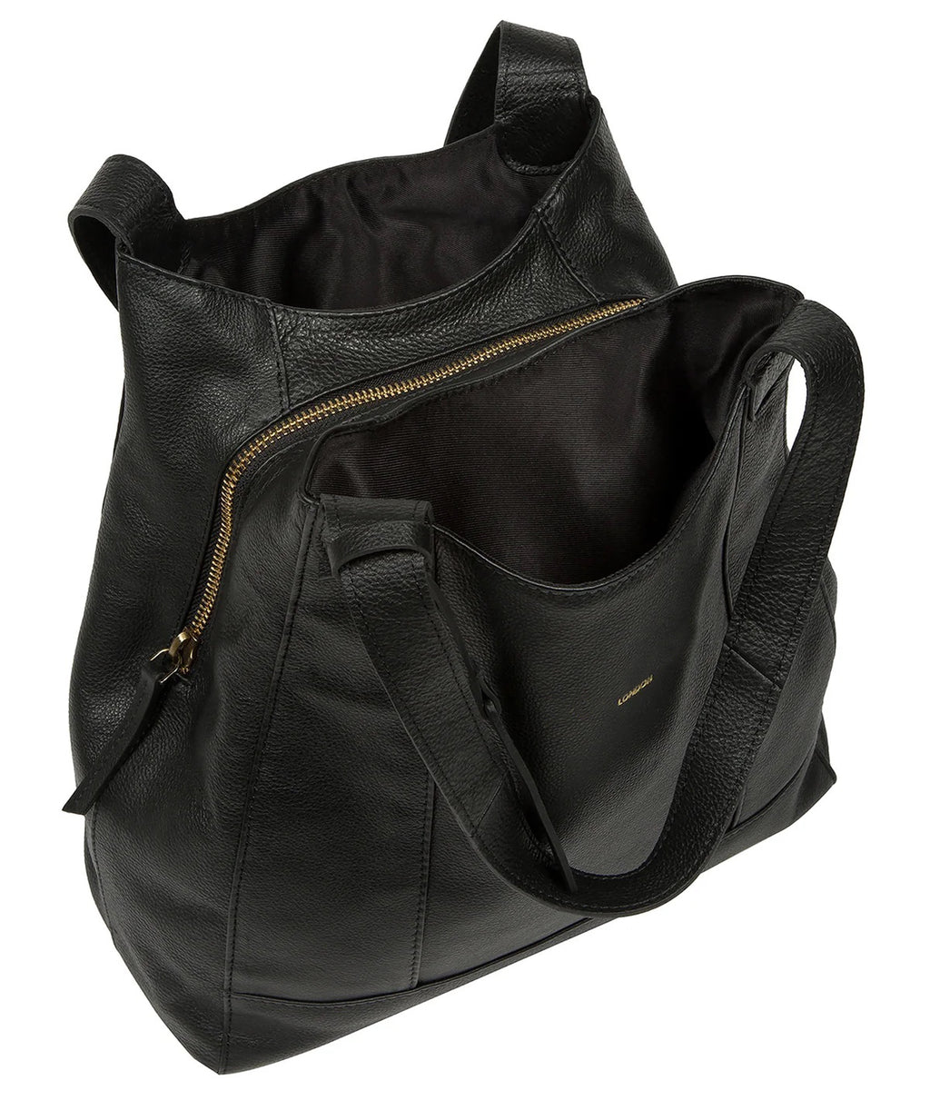 Black Leather Handbag, Shoulder Bag
