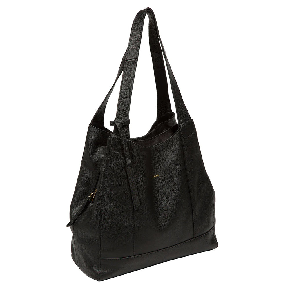 Black Leather Handbag, Shoulder Bag