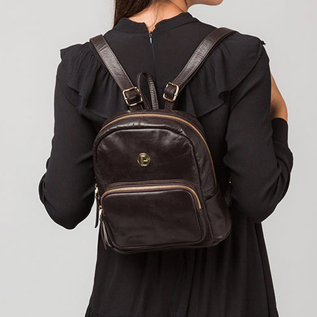 Brown Leather Backpack