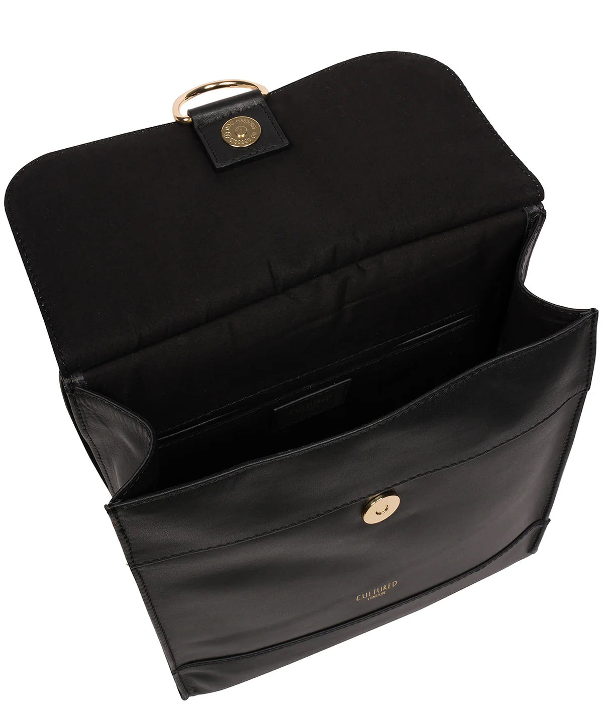 Black Leather Crossbody Bag