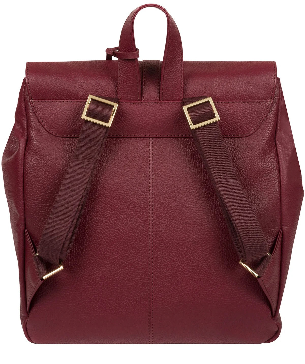 Large Burgundy Leather Backpack