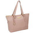 Pink Leather Handbag, Shoulder Bag, Tote Bag
