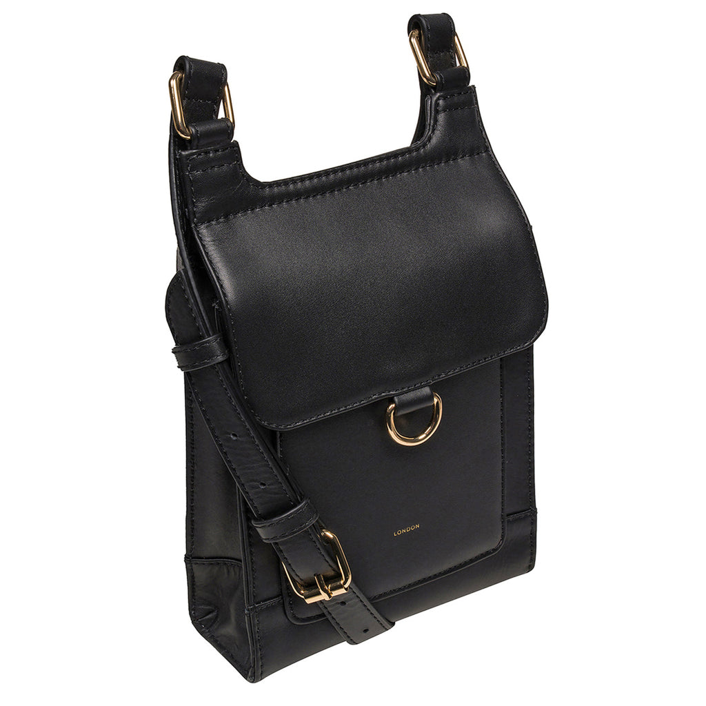 Black Leather Cross Body Bag, Shoulder Bag