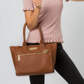 Brown Leather Shoulder Bag, Handbag, Leather Tote