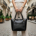 Large Black Shoulder & Tote Bag