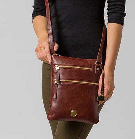 Brown Leather Cross Body Bag, Shoulder Bag